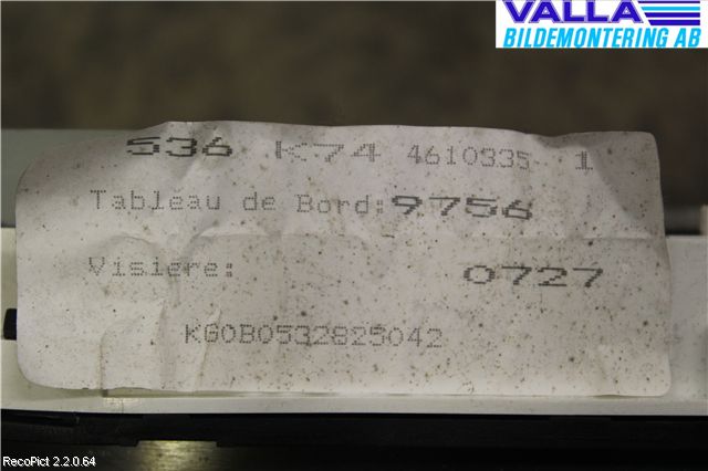 Renault LAGUNA II   05-07 Instrument Komb