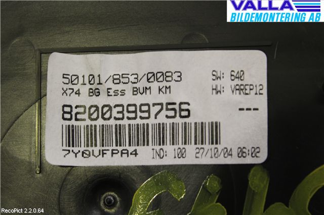 Renault LAGUNA II   05-07 Instrument Komb