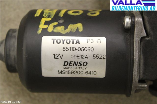 Toyota AVENSIS 03-06 Torkarmotor Vindruta