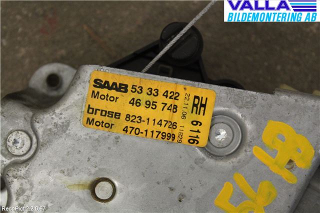 Saab 9-5     06-10 Fönsterhiss El Kompl