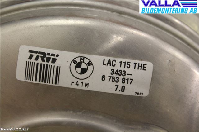 BMW 7 E65/66    00-08 Bromsservo