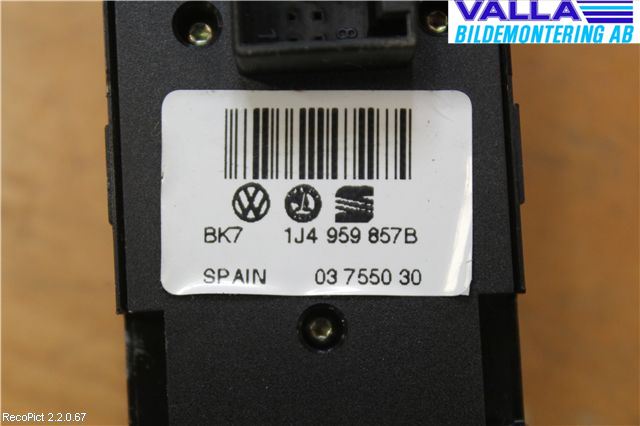 Volkswagen VW PASSAT 01-05 Strömställare Elhiss