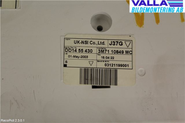 Mazda 2 (DY) 03-07 Instrument Komb