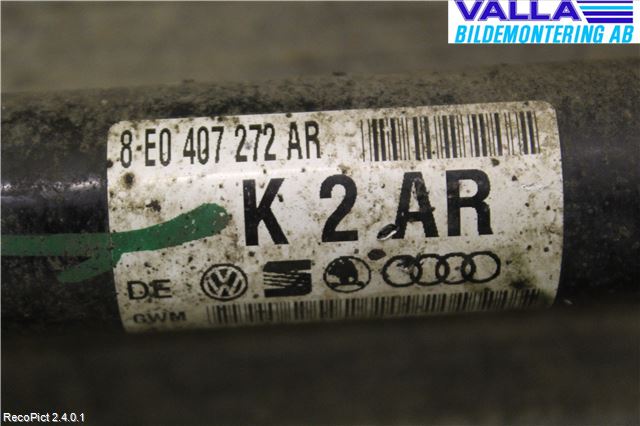 Audi A4/S4 05-07 Drivaxel Fram Höger