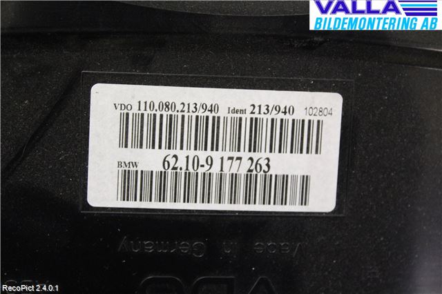 BMW 5 E60/61 Sed/Tou 02-10 Instrument Komb