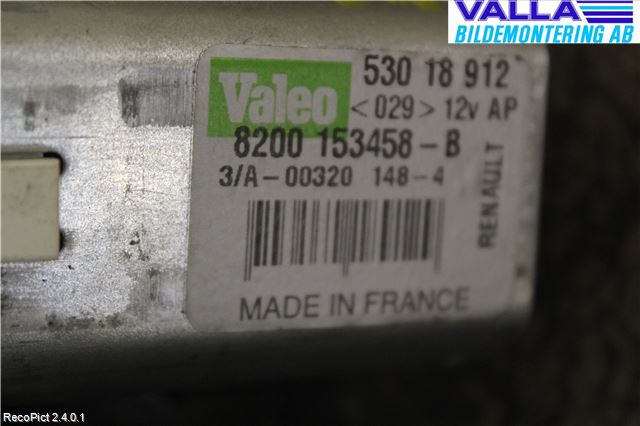 Renault SCÉNIC/GRAND 03-06 Torkarmotor Baklucka