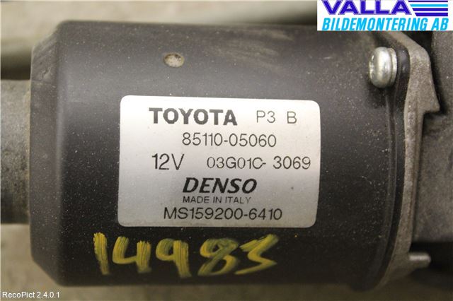 Toyota AVENSIS 03-06 Torkarmotor Vindruta