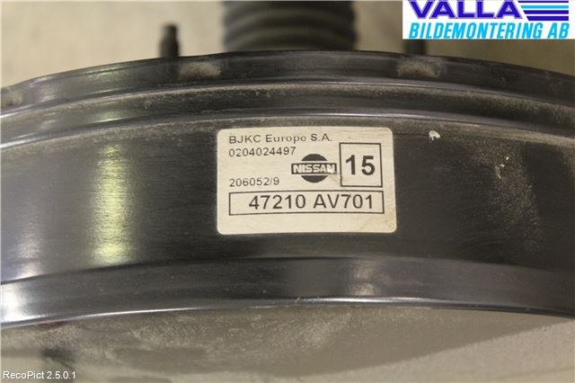 Nissan PRIMERA 02-07 Bromsservo