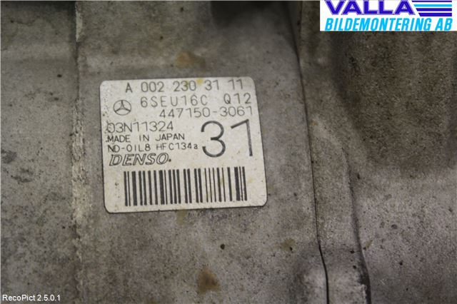 Mercedes-Benz MB E-KLASS (W212) 09-16 Ac Kompressor