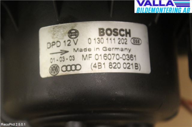 Audi ALLROAD 01-05 Värmefläkt