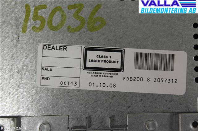 Ford FIESTA 09-12 Cd Radio - Multimediapanel