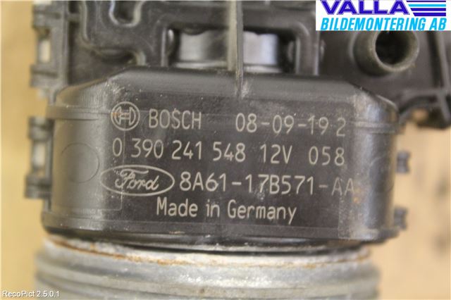 Ford FIESTA 09-12 Torkarmotor Vindruta
