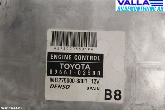 Toyota COROLLA 02-07 Styrenhet Insprut Bensin