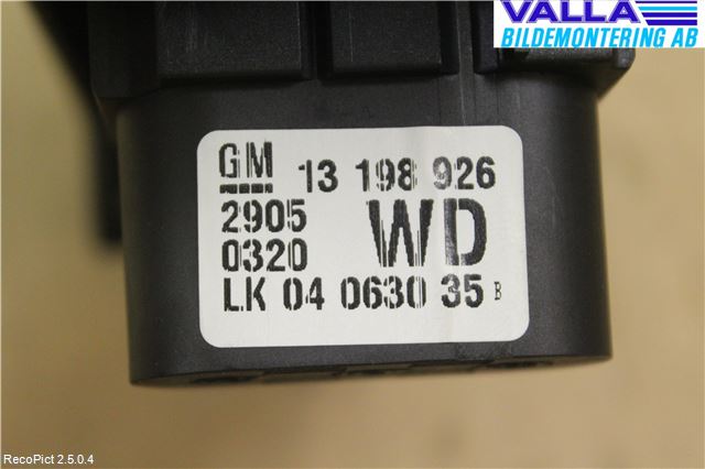 Opel ASTRA H 04-12 Strömställare Ljus