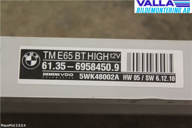 BMW 7 E65/66    00-08 Styrenhet Dörr