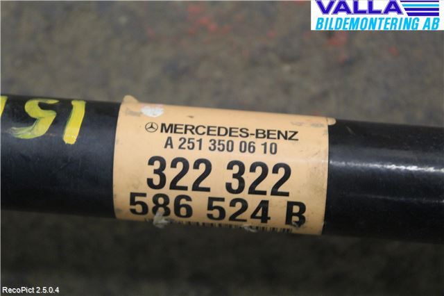 Mercedes-Benz MB R-KLASS (W251) 05-13 Drivaxel Bak Höger