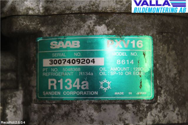 Saab 9-5 -05 Ac Kompressor