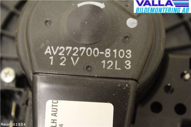 Toyota AURIS 10-12 Värmefläkt
