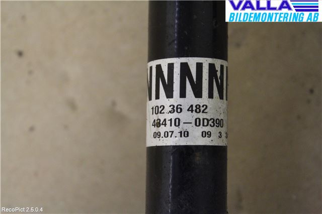 Toyota YARIS XP90 06-11 Drivaxel Fram Höger