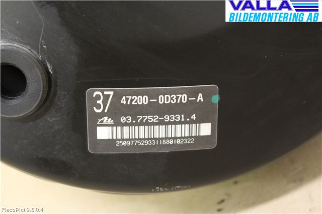 Toyota YARIS XP90 06-11 Bromsservo