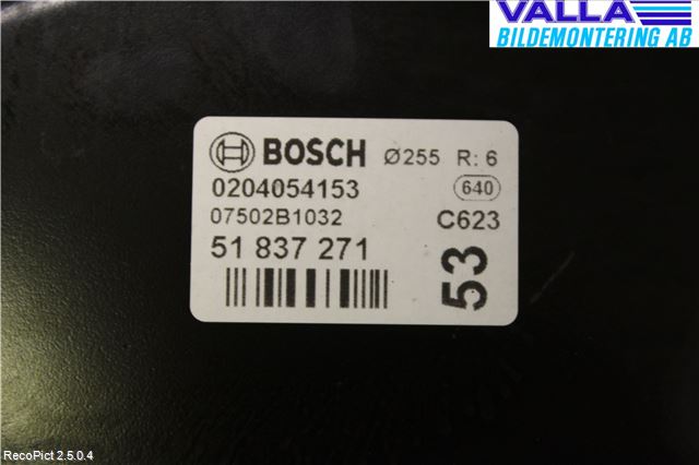 Fiat PUNTO 00-18 Bromsservo