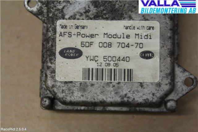 Landrover RANGE ROVER SPORT (L320) 05-09 Styrenhet Strålkastare
