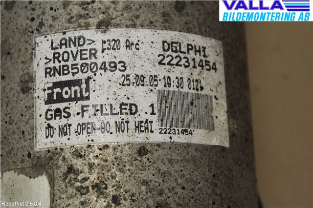 Landrover RANGE ROVER SPORT (L320) 05-09 Stötdämpare Fram