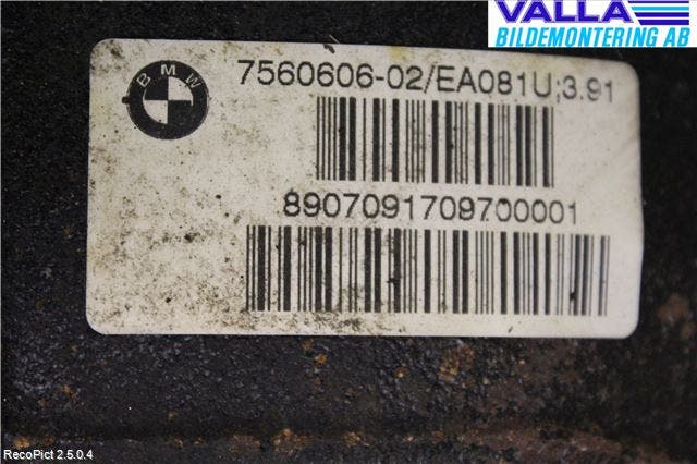 BMW 5 E60/61 Sed/Tou 02-10 Bakväxel-Diff
