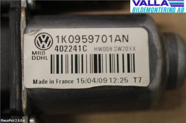 Volkswagen VW GOLF VI 09-13 Fönsterhissmotor