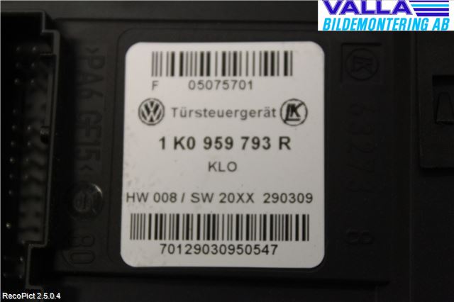 Volkswagen VW GOLF VI 09-13 Fönsterhissmotor
