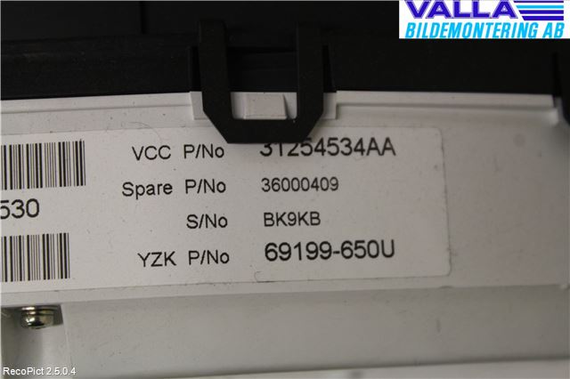 Volvo S80 07-13 Instrument Komb