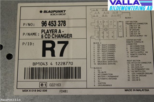 Daewoo LACETTI Cd Radio - Multimediapanel