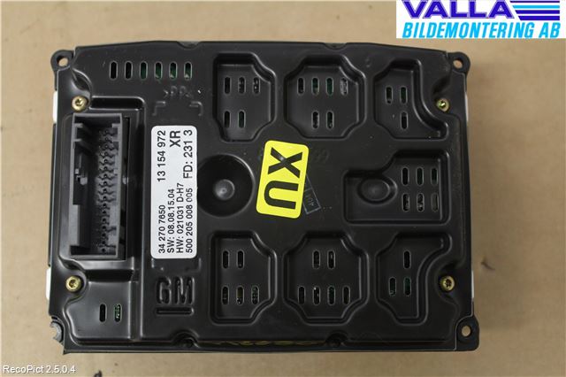 Opel VECTRA C 02-05 Kontrolldisplay