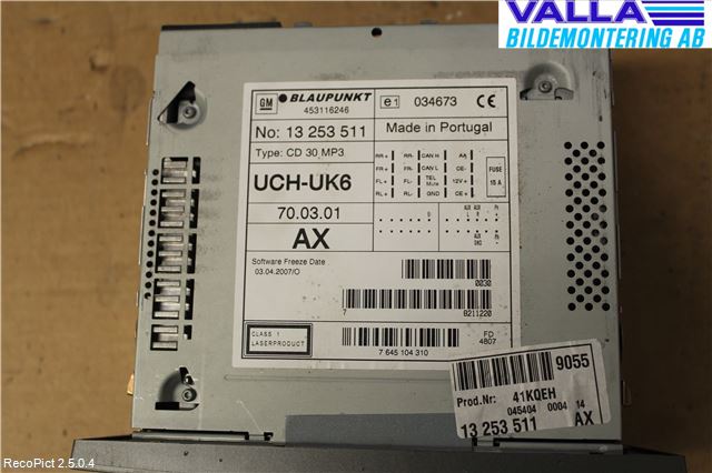 Opel VECTRA C 06-08 Cd Radio - Multimediapanel