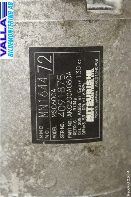 Mitsubishi COLT 09-13 Ac Kompressor