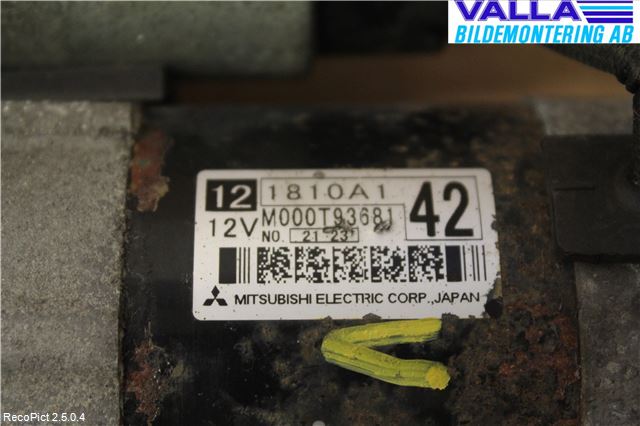 Mitsubishi COLT 09-13 Startmotor