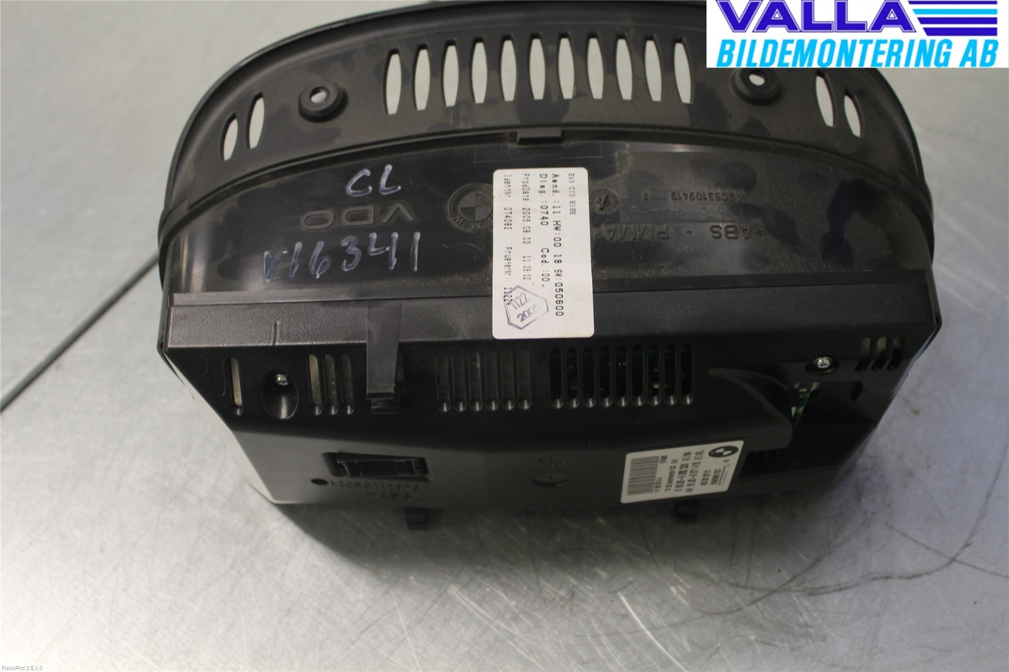 BMW 5 E60/61 Sed/Tou 02-10 Bildskärm