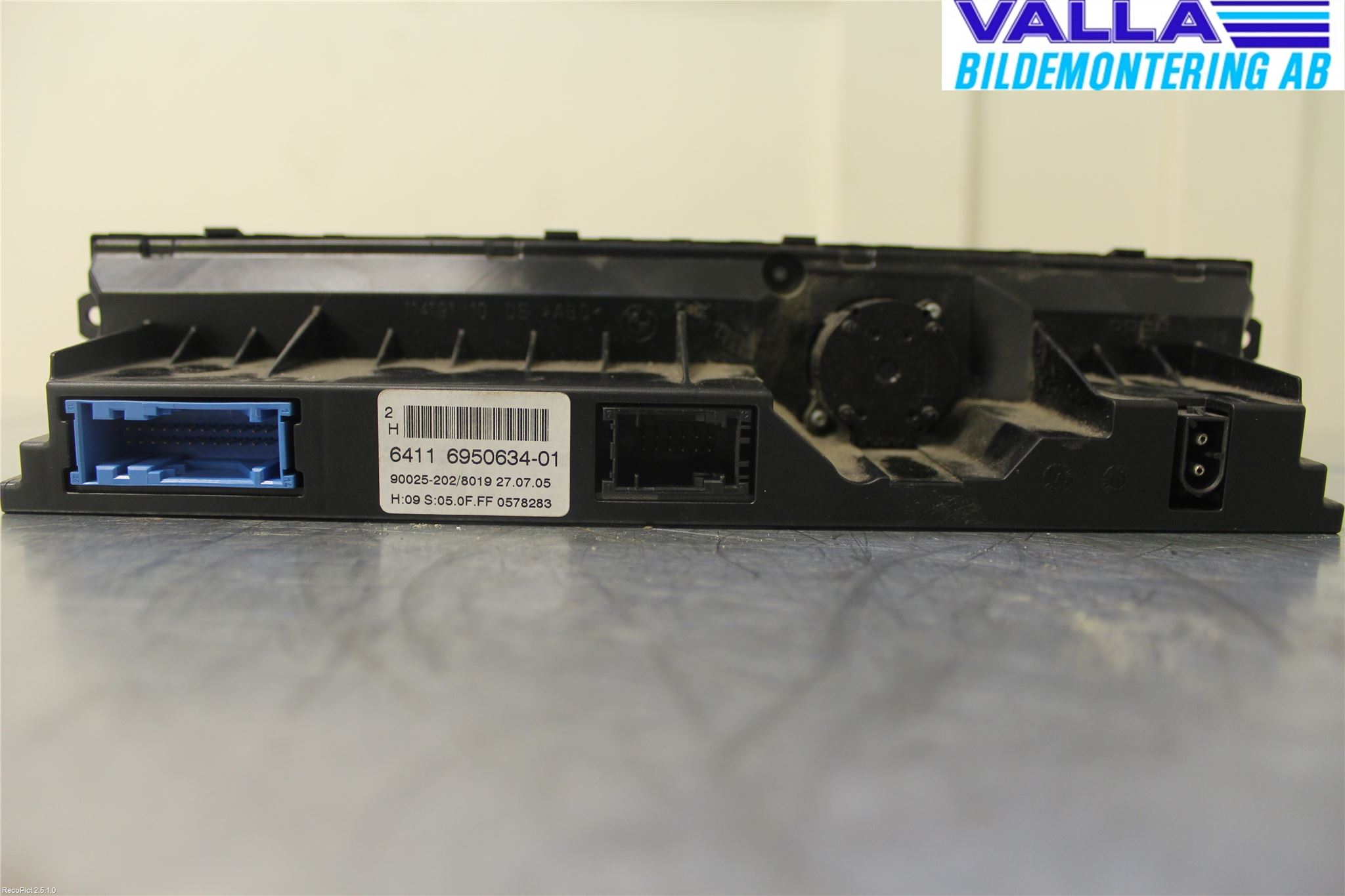 BMW 5 E60/61 Sed/Tou 02-10 Värmereglage