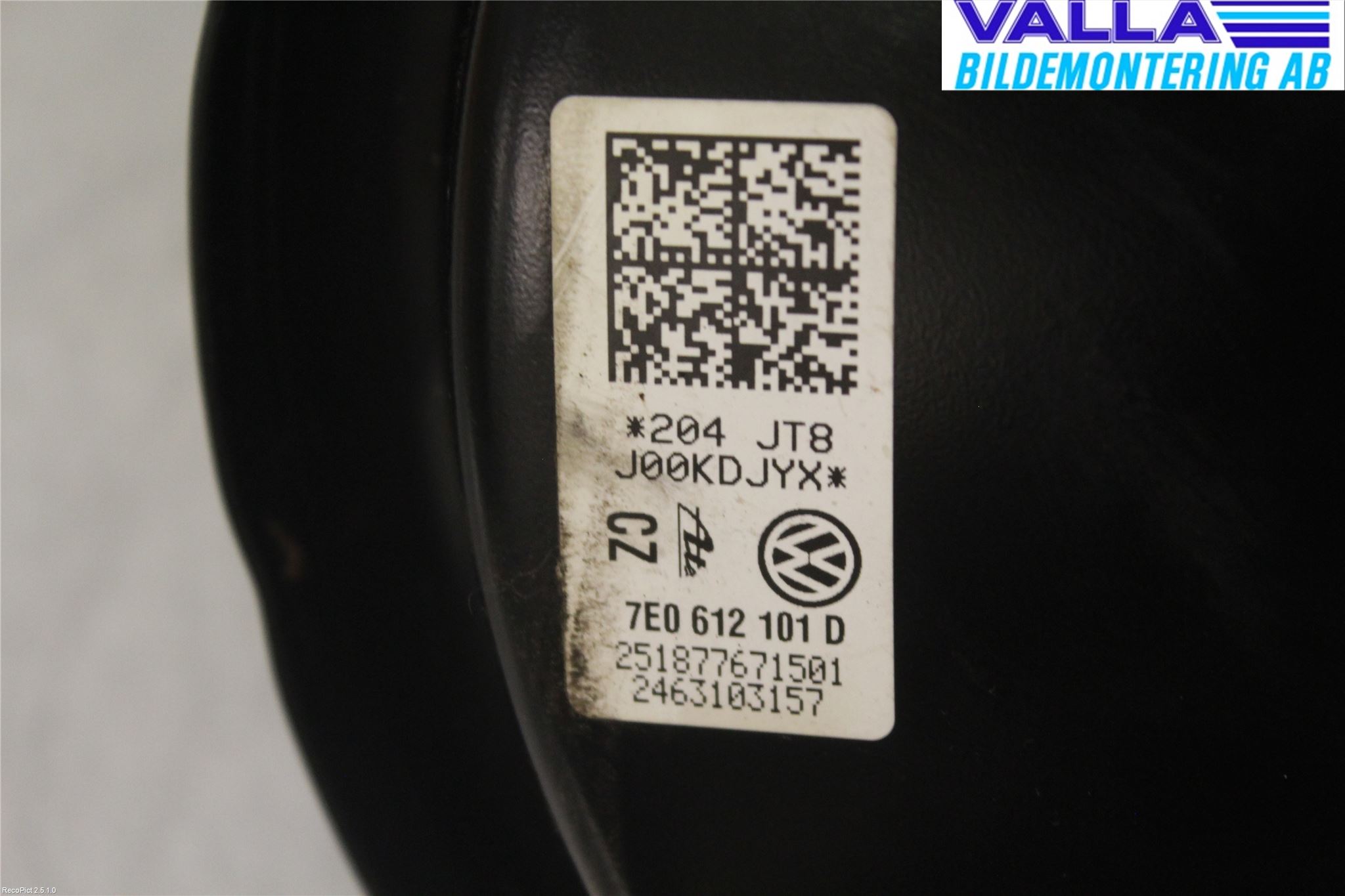 Volkswagen VW TRANSP/CARAVELLE (T5) 04-15 Bromsservo