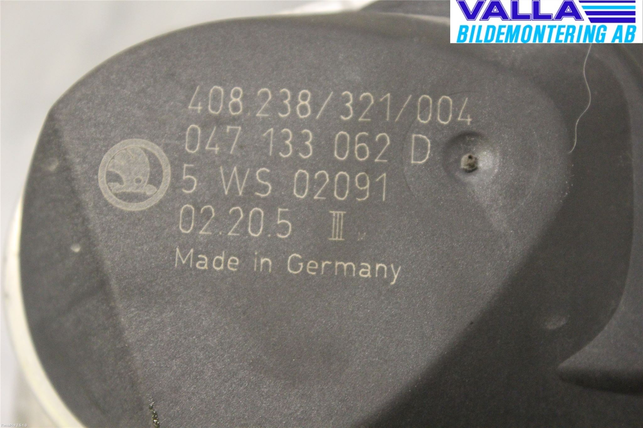 Skoda FABIA 99-07 Injspjällhus