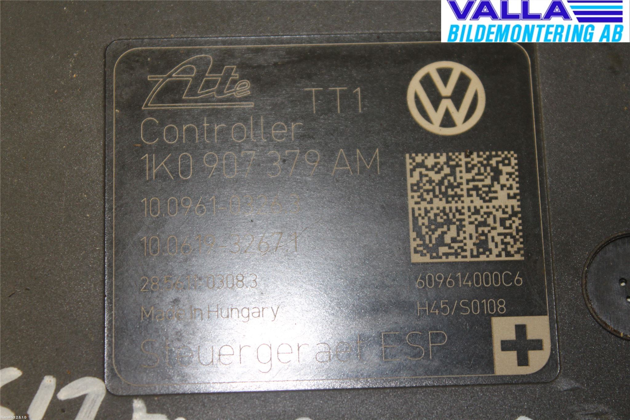 Volkswagen VW GOLF VI 09-13 Abs Hydraulaggregat