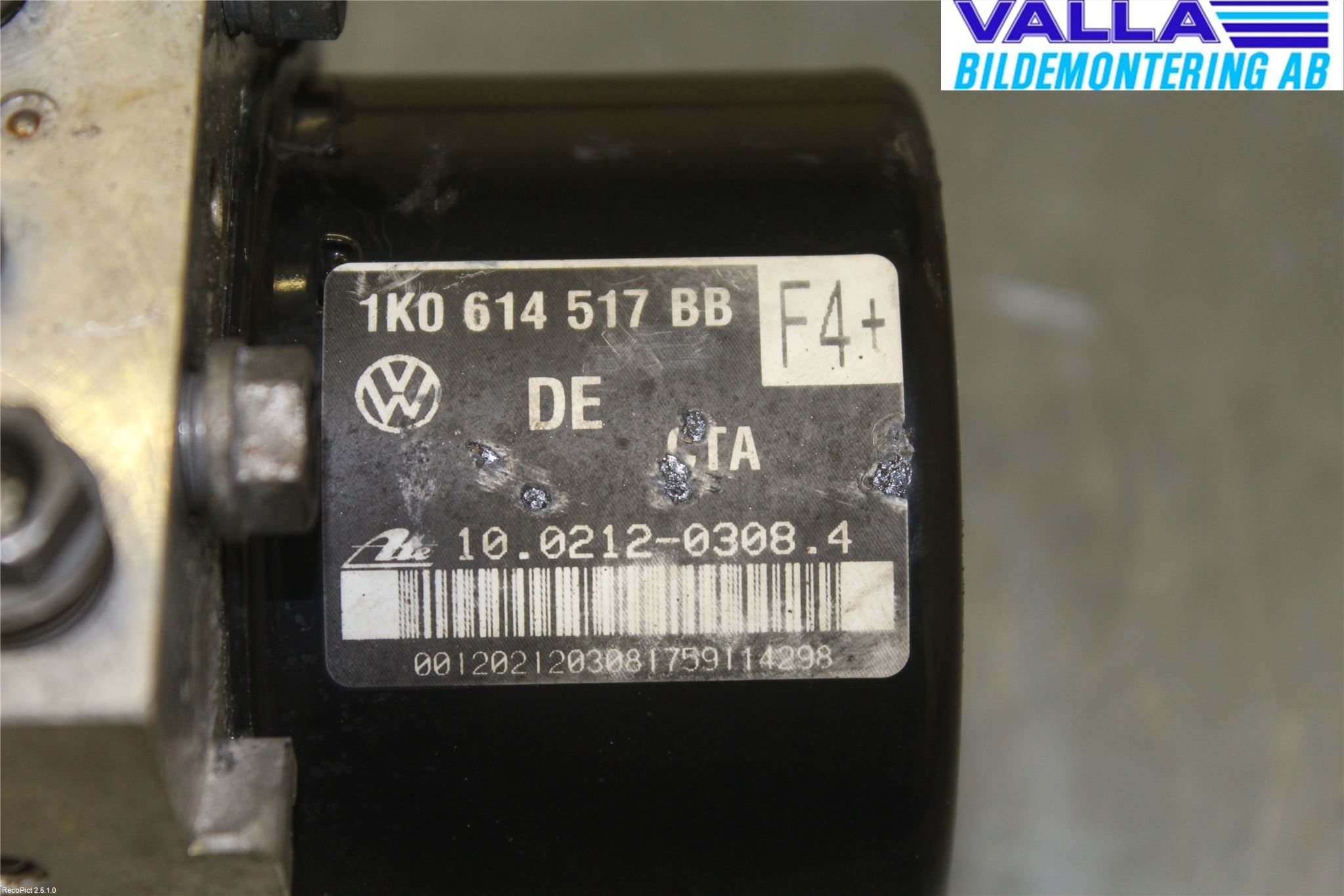 Volkswagen VW GOLF VI 09-13 Abs Hydraulaggregat