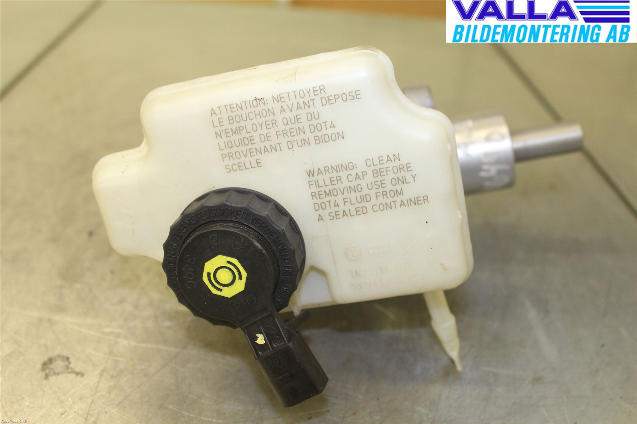 Volkswagen VW GOLF VI 09-13 Broms Huvudcylinder