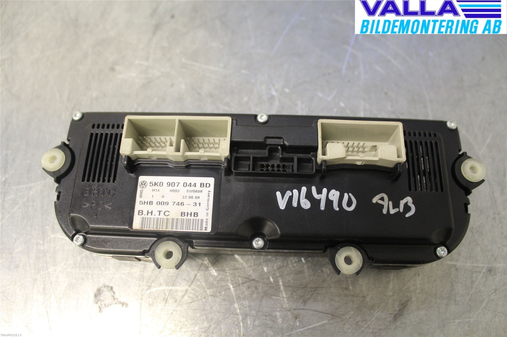 Volkswagen VW GOLF VI 09-13 Ac Styrenhet Ac Manöveren