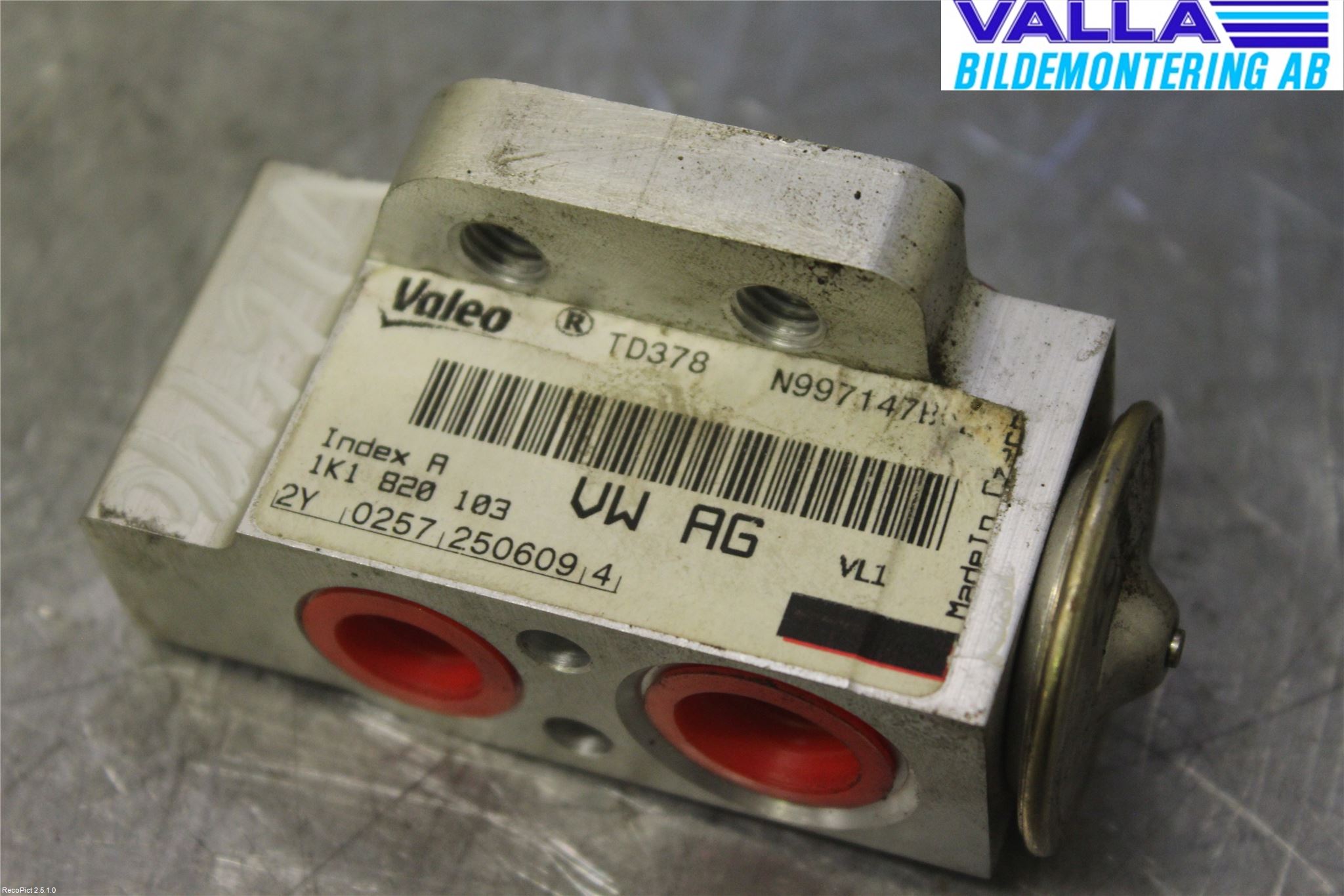 Volkswagen VW GOLF VI 09-13 Ac Expansionsventil