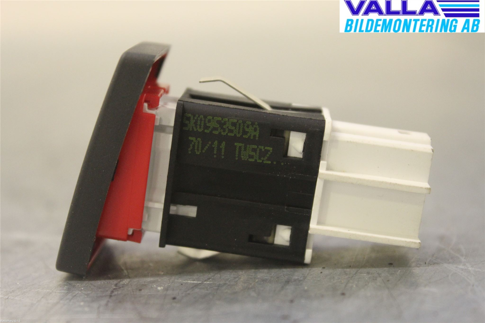 Volkswagen VW GOLF VI 09-13 Strömställare Varnings