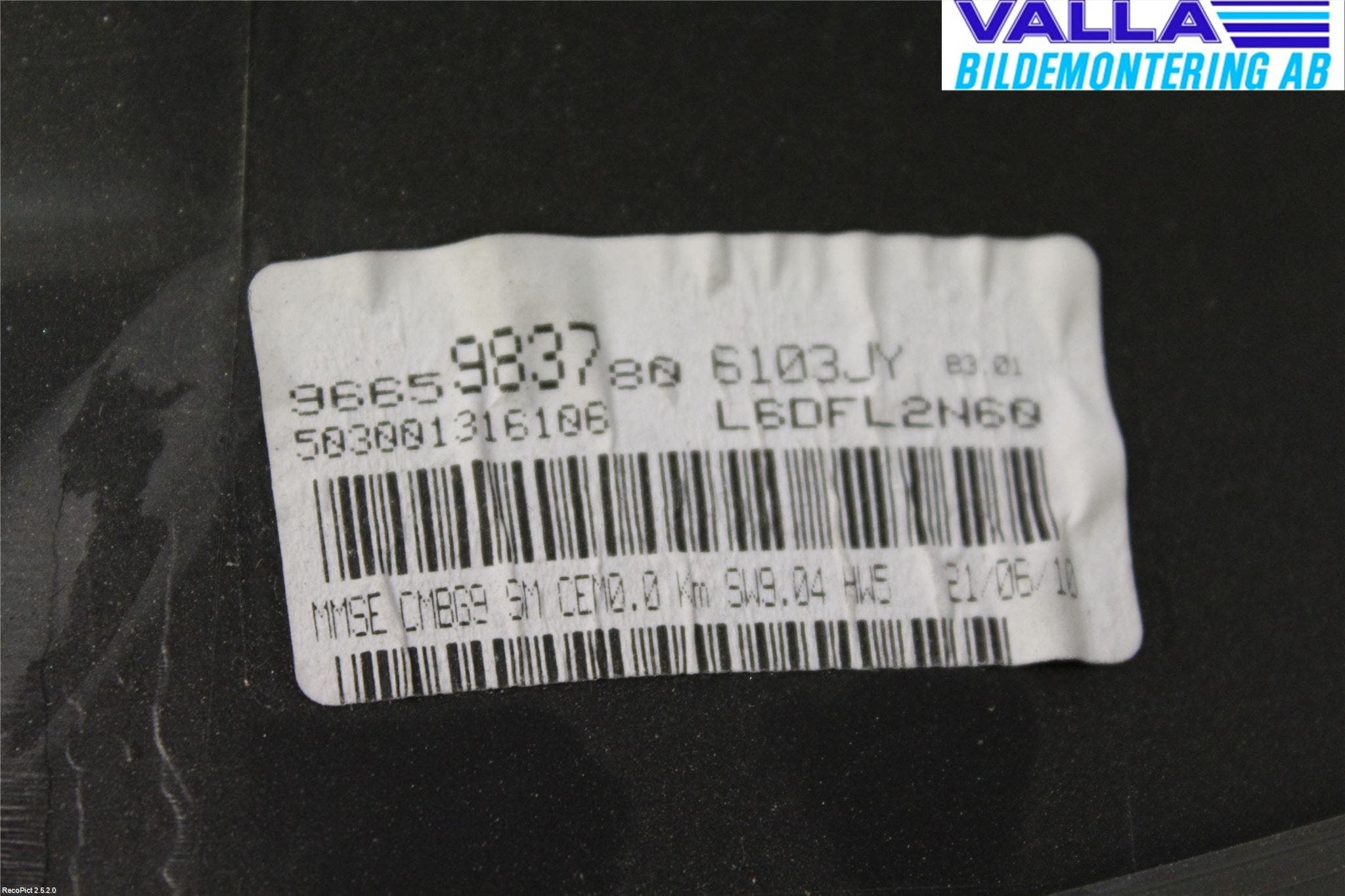 Peugeot PARTNER 08-15 Instrument Komb