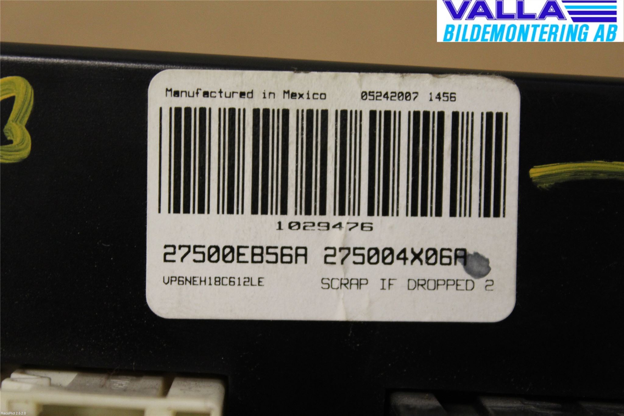 Nissan NAVARA 05-16 Ac Styrenhet Ac Manöveren