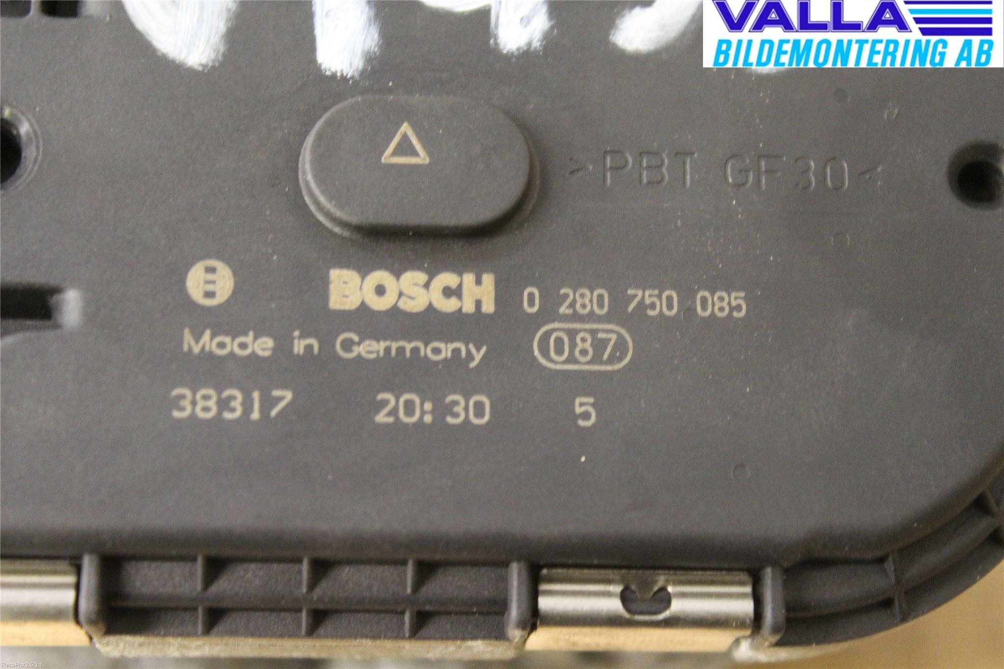 Peugeot 307     01-05 Injspjällhus