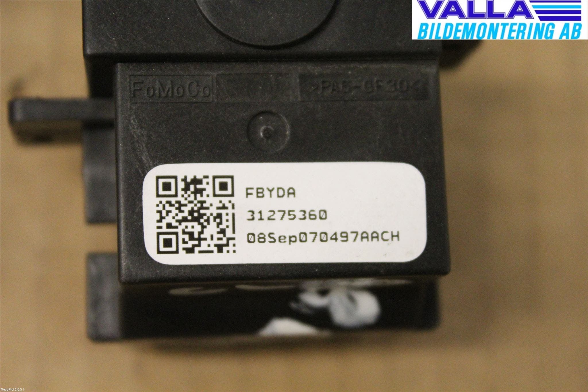 Volvo V70 08-13 Spak Torkar-Spolomk